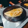 Chinese Street Savory Egg Crepe with Crispy Cracker