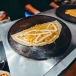 Chinese Street Savory Egg Crepe with Crispy Cracker