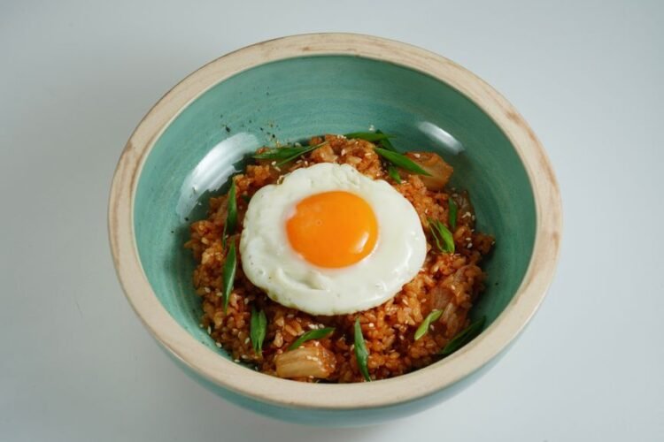 Chinese-Style Kimchi Fried Rice with Lap Cheong