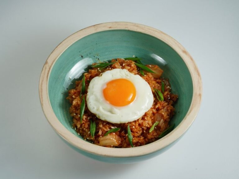 Chinese-Style Kimchi Fried Rice with Lap Cheong