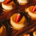 Classic British Bread and Butter Pudding with Vanilla Custard