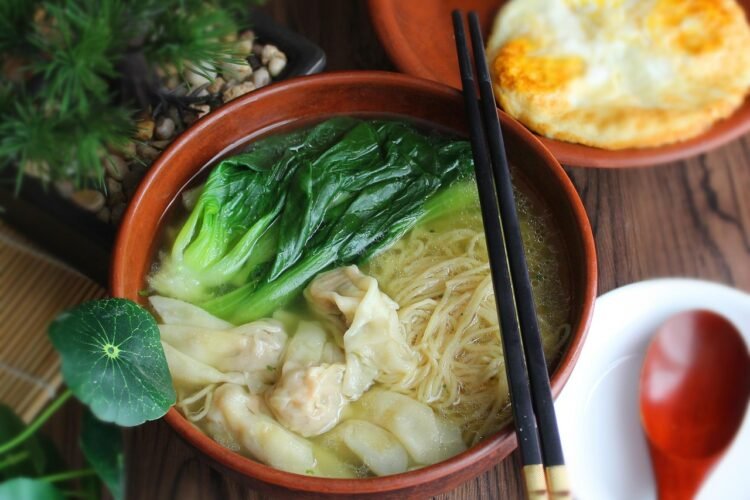 Classic Chinese Shrimp Wonton Soup
