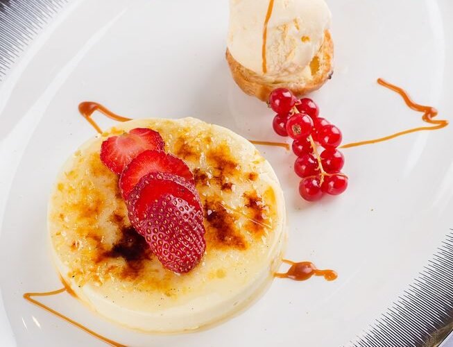 Classic French Floating Islands with Vanilla Custard and Caramel