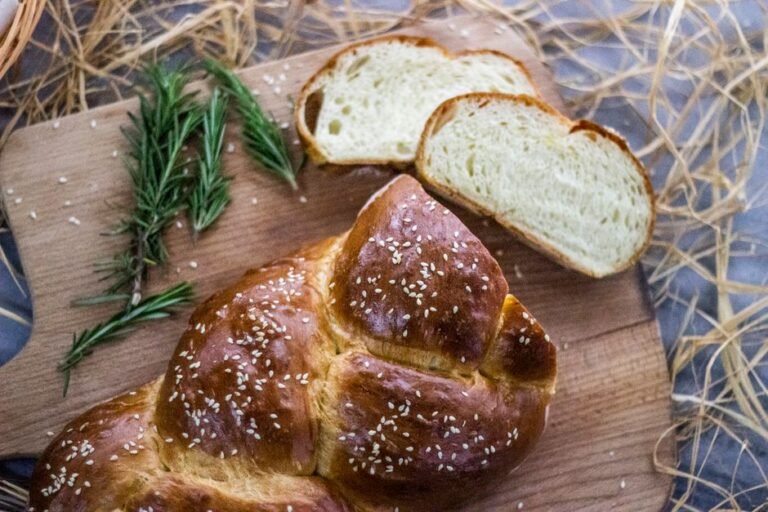 Classic Greek Easter Braided Sweet Bread with Mahlepi
