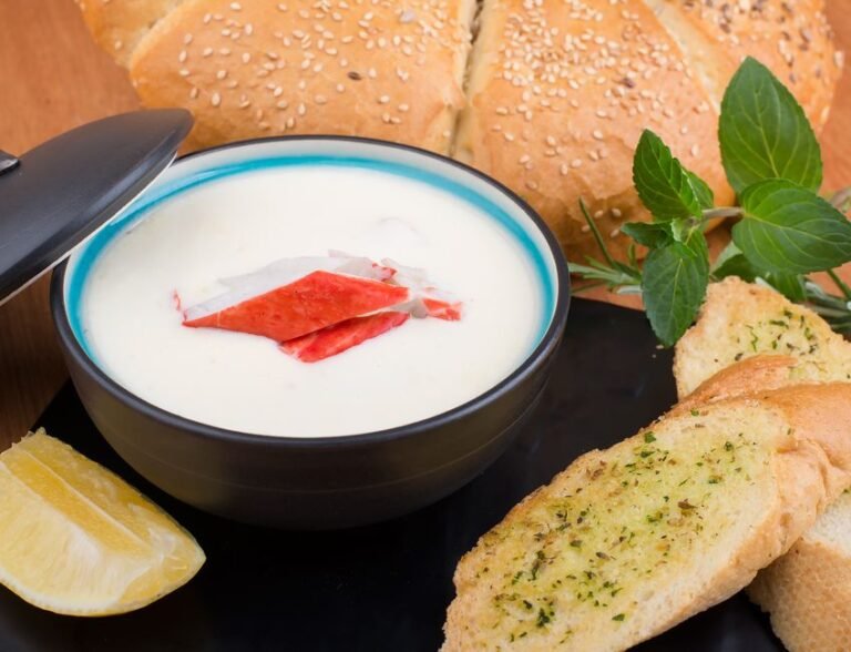 Classic Greek Tripe Soup with Garlic and Lemon