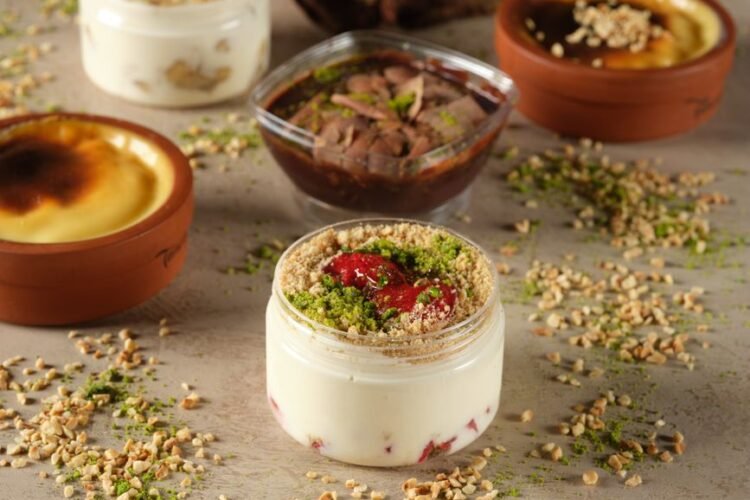 Classic Gujarati Strained Yogurt Dessert with Saffron and Cardamom