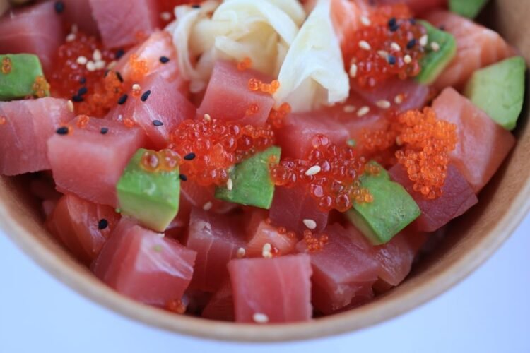 Classic Hawaiian Poke Bowl with Ahi Tuna
