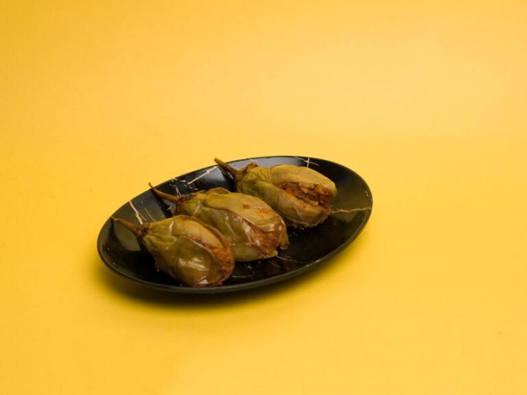 Classic Turkish Stuffed Eggplant with Sweet Onions and Tomatoes