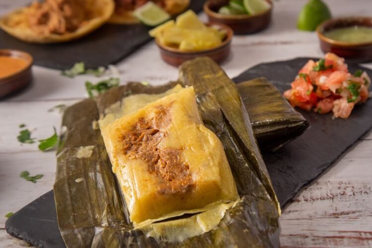 Colombian-Style Holiday Tamales with Pork and Chicken