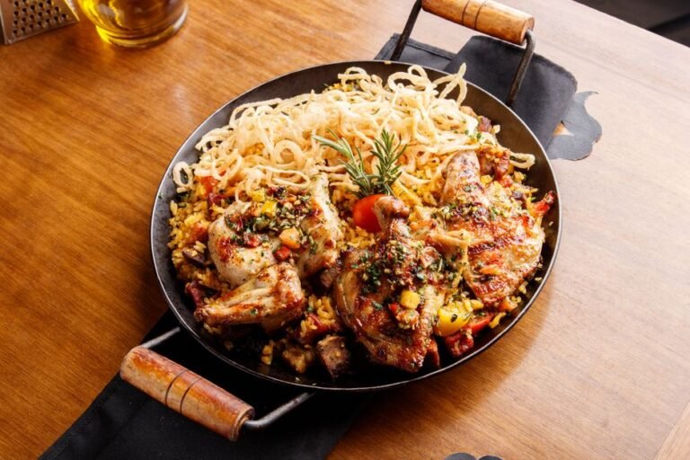 Costa Rican Tico Chicken and Rice Skillet