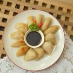Crispy Bandung-Style Fried Fish Dumplings with Spicy Peanut Sauce
