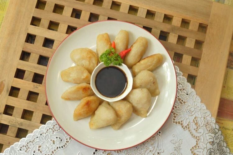 Crispy Bandung-Style Fried Fish Dumplings with Spicy Peanut Sauce