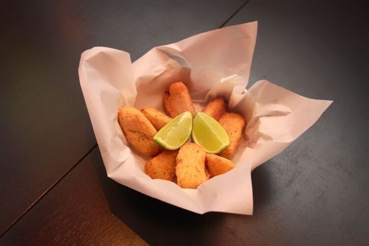 Crispy Fried Charales Small Fish with Lime and Chili