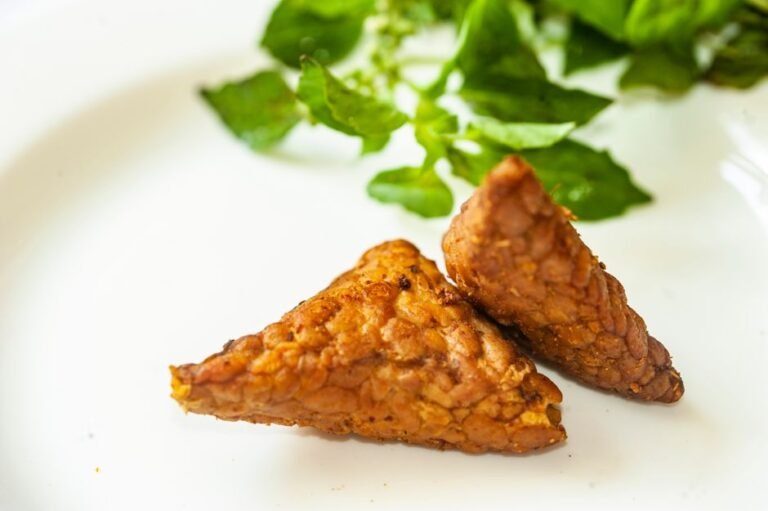 Crispy Indonesian Fried Tempeh with Spice Marinade