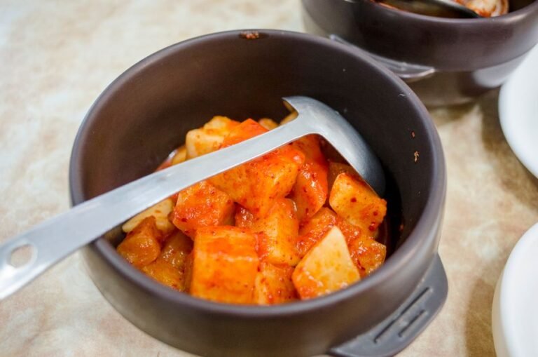 Cubed Korean Radish Kimchi