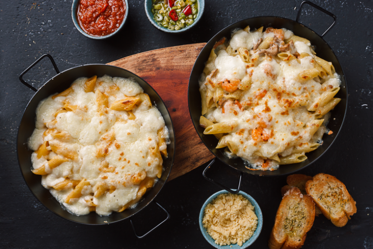 Cypriot Oven-Baked Pasta with Cinnamon Meat and Halloumi