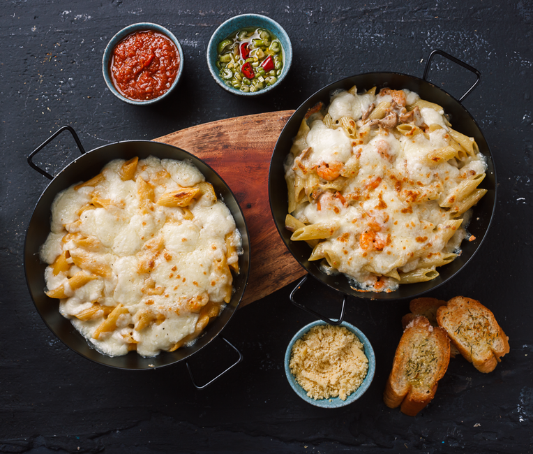 Cypriot Oven-Baked Pasta with Cinnamon Meat and Halloumi