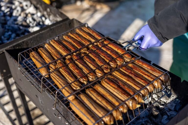 Cyprus Grilled Caul-Wrapped Pork Sausage