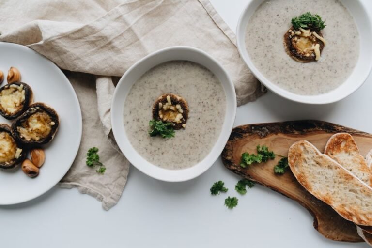 Czech Sour Cream Wild Mushroom and Potato Soup