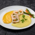 Danish Chicken with White Asparagus in Cream Sauce
