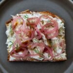 Danish Open-Faced Sandwich with Pickled Herring and Egg