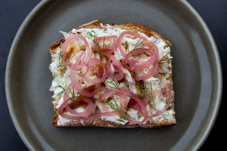 Danish Open-Faced Sandwich with Pickled Herring and Egg