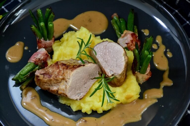 Dominican-Style Garlic Plantain Mash with Crispy Pork