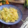 Ecuadorian Green Plantain and Cheese Scramble