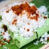 Filipino Sticky Rice Cake with Caramelized Coconut Topping