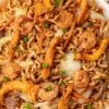 Filipino Stir-Fried Rice Vermicelli with Chicken and Shrimp