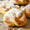 Filipino Sweet Cheese-Topped Brioche Spirals