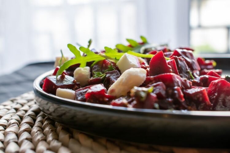 French Beet Salad with Classic Vinaigrette