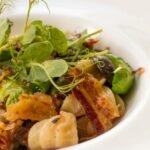 Garganelli with Prosciutto and Peas