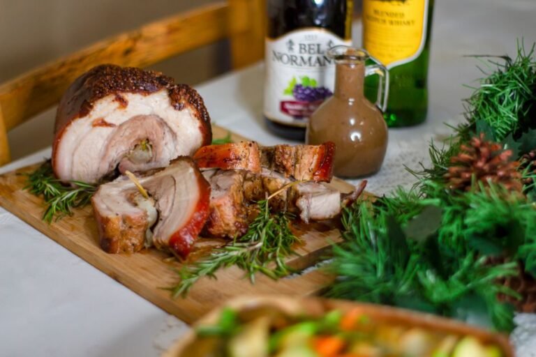 Garlic Pork Roast (Guyanese Christmas Style)