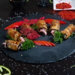 Georgian Walnut-Stuffed Eggplant Rolls