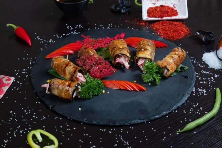 Georgian Walnut-Stuffed Eggplant Rolls