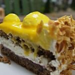 German Bee Sting Cake with Honey-Almond Topping and Vanilla Custard Cream