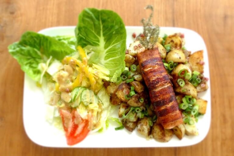 German Warm Potato Salad with Bacon and Vinegar