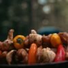 Glazed Teriyaki Mushroom Skewers
