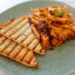 Greek Hilopites Egg Pasta Bake with Tomatoes and Feta