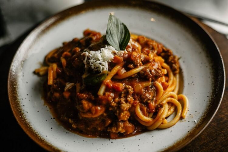 Greek Pasta with Cinnamon-Spiced Meat Sauce