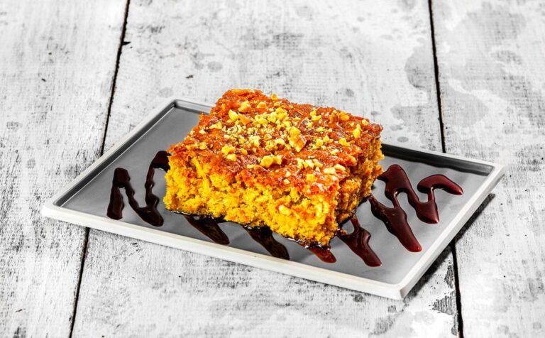 Greek Saffron Semolina Cake