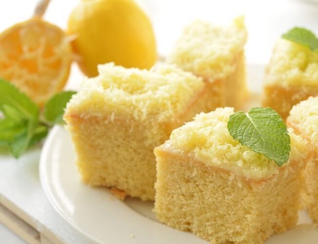Greek Semolina Cake with Lemon Syrup