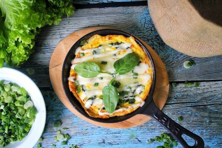 Greek Spinach and Rice Skillet