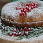 Greek Vasilopita New Year Cake with Orange and Semolina