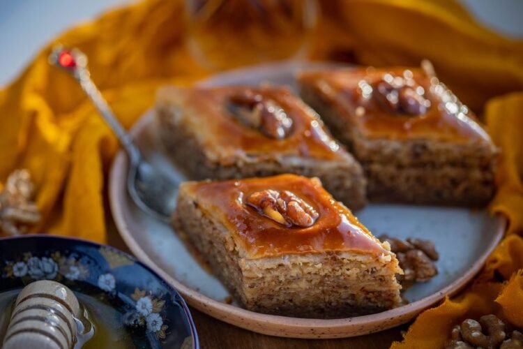Greek Walnut Syrup Cake