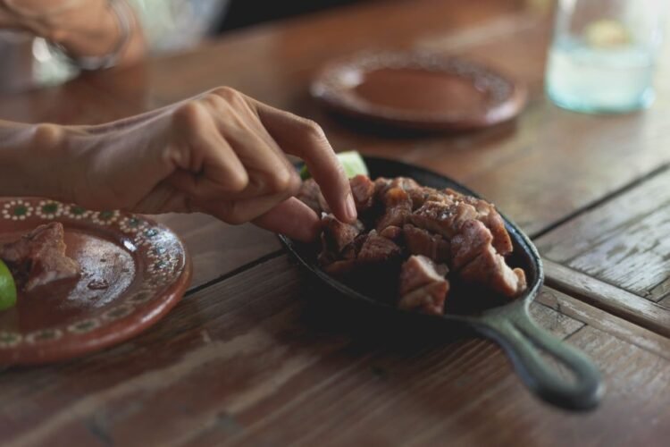 Grilled Oaxacan Dried Beef with Black Beans and Eggs