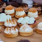 Guadeloupean Coconut Cream Tarts with Guava Topping