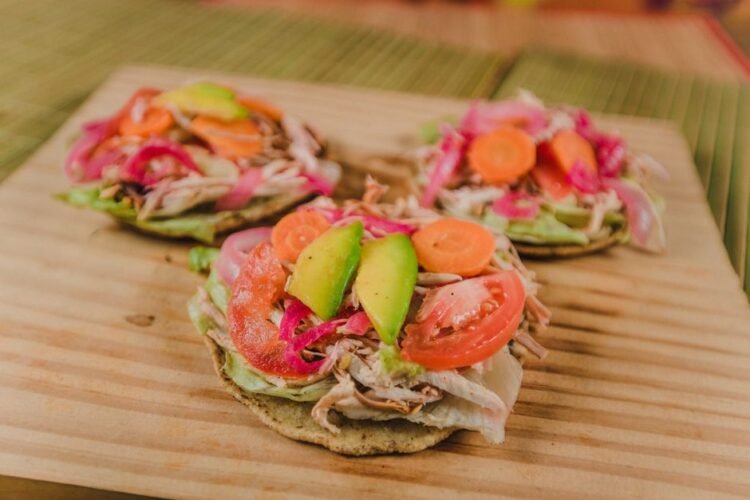 Guatemalan Crispy Tortilla Tostadas
