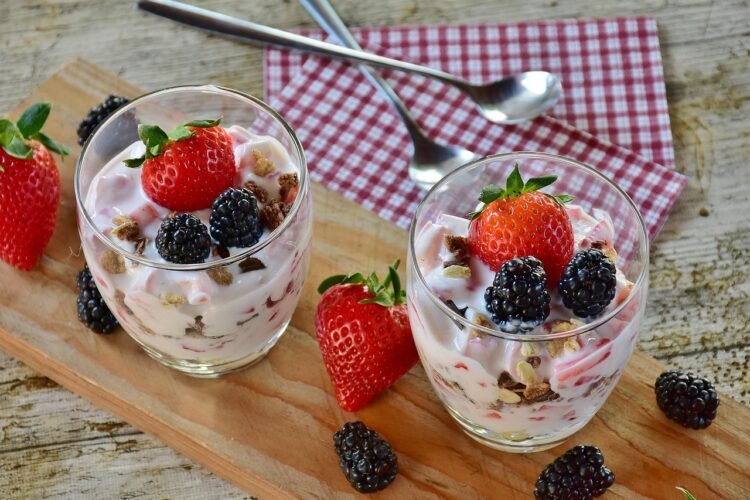 Gujarat Sweet Strained Yogurt with Fried Whole Wheat Puff Bread